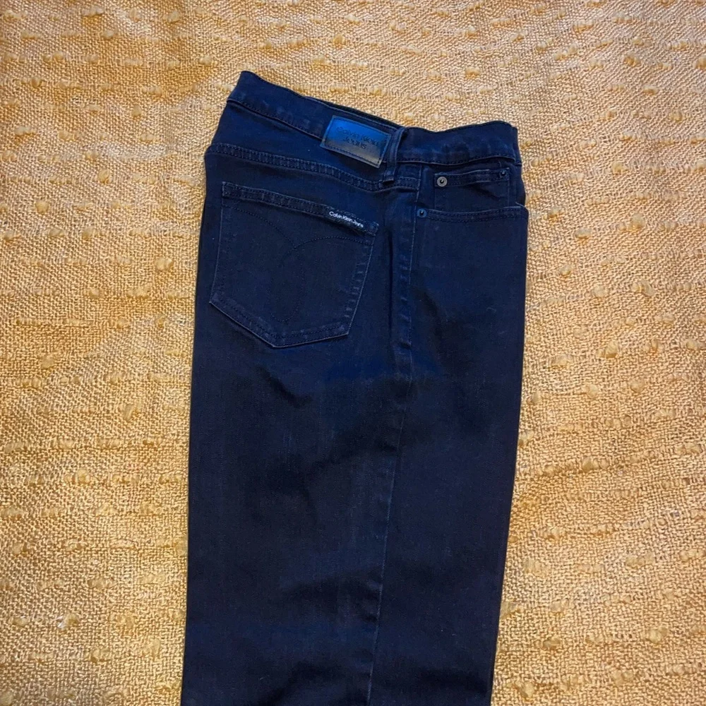 Black Calvin Klein Straight Leg Jeans